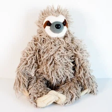 Wild Republic 3 Three Toed Sloth Plush Realistic 12" Stuffed Animal