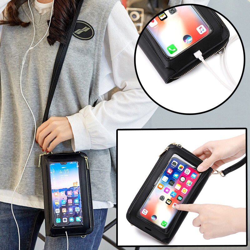 Women Touch Screen Bag Crossbody Cell Phone Purse Shoulder RFID