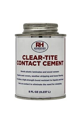 RH PRODUCTS Clear-Tite Contact Cement, 8 oz. can - RH Adhesives.FREE SHIPPING!!!! BEST SELLE