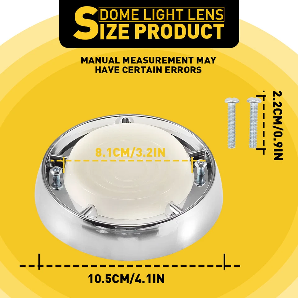 Nuevo para Ford Falcon Comet Fairlane 1961 a 1965 lente de luz domo y bisel Foto 4 de 4