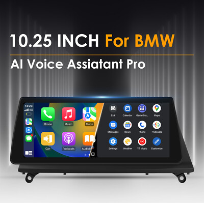 10.25'' Car Stereo Radio Carplay GPS NAV 32GB For BMW X5 E70 X6 E71 CIC 2011-2013