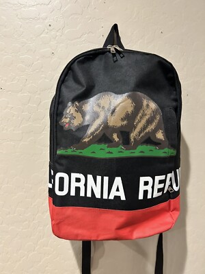 jansport backpack california republic True x Right Pack Established Basic Backpack, Black Front utility pocket with interior organizer. California Flag Backpack – SF