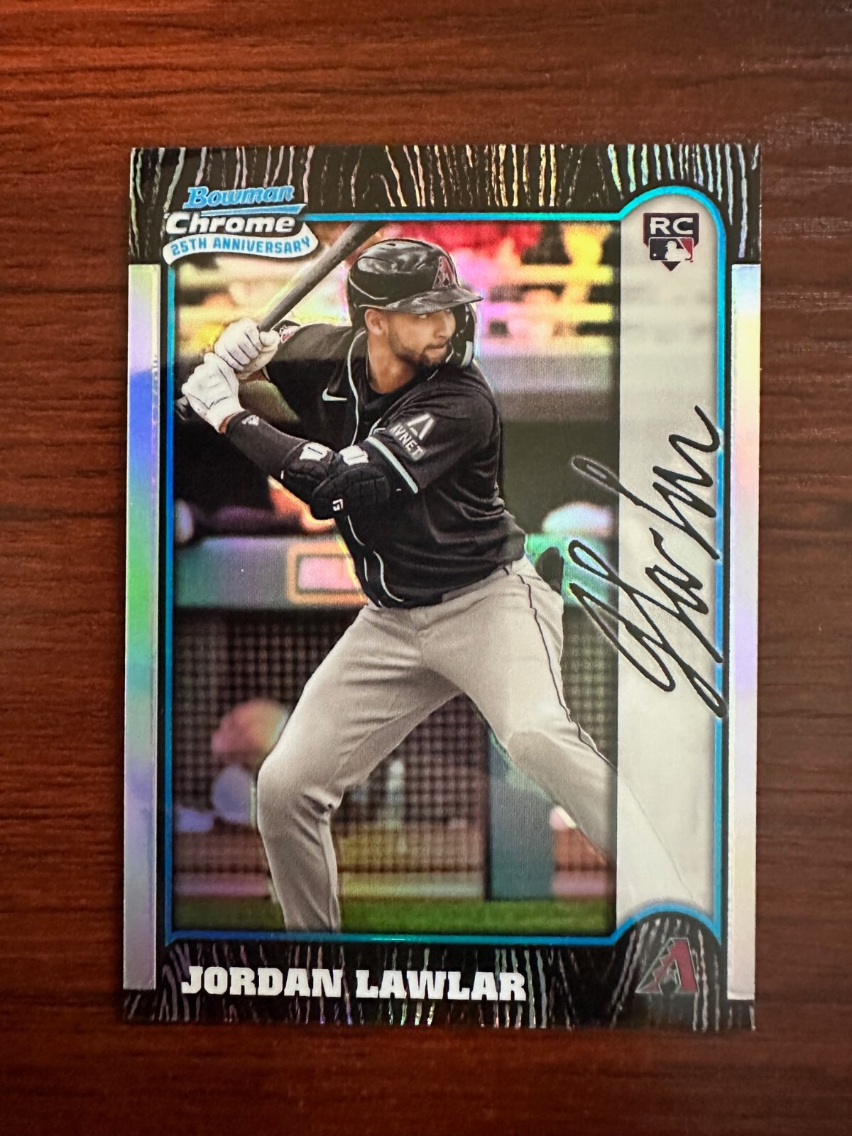 2024 Bowman Chrome Jordan Lawlar RC 25th Anniversary #BC25-6 Arizona Diamondback