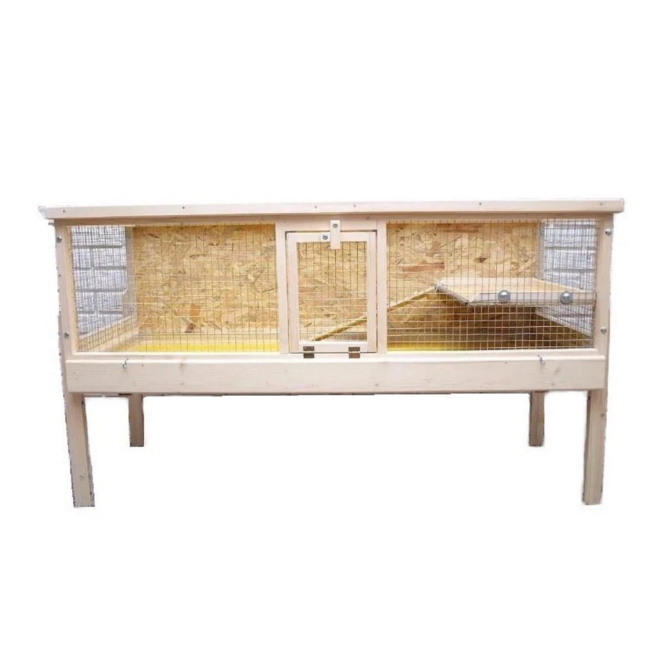 Kaninchenstall XXL Tiere Hasenstall Freigehege Hasenkäfig Holz Kleintierstall S1