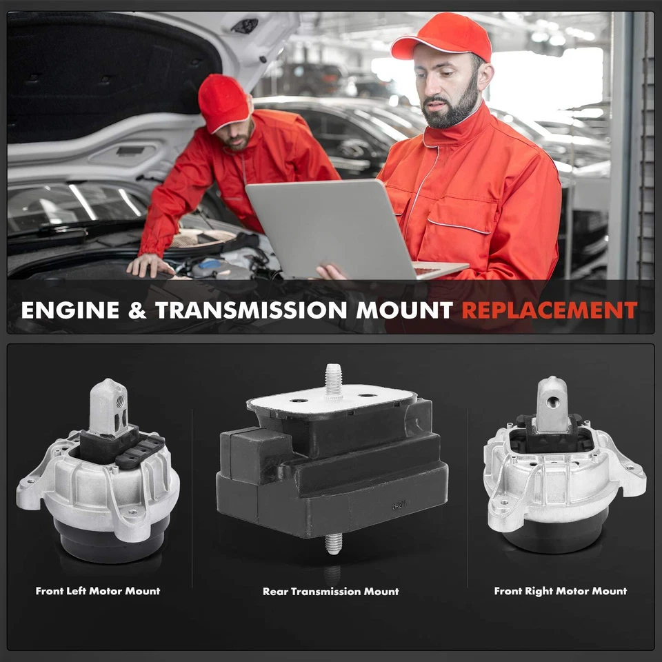 3x Transmisión Automática Motor y Montaje de Transmisión para BMW 535i 2011-2016 740I Foto 2 de 4