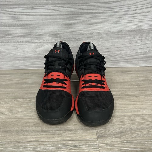 Under Armour Charged Ultimate 3.0 Trainers Size 7.5 Black Red Gym Shoes Training - Picture 5 of 11
