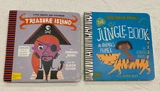 Lot THE JUNGLE BOOK BabyLit Book TREASURE ISLAND Jennifer Adams ANIMAL & SHAPES