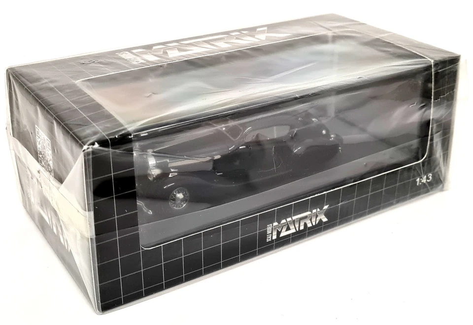 Matrix 1/43 Delage D8-120 Aerosport Coupe 1937 Grey Metallic Scale Model Car - Image 2 of 4