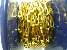 Polished Brass Chandelier Chain Mirror Picture Hanging 1 Meter Length 19mm link