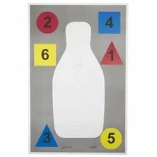Action Target DT-ANTQ-A Anatomy & Command Training FBI-Q Target 100/Box 23"x35"