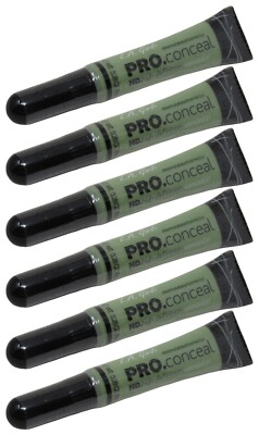 NEW 6-PACK L.A. Girl Pro Conceal HD Concealer GC992 Green Corrector for Red Tone