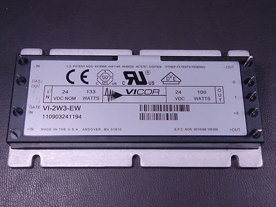 VI-2W3-EW Vicor Isolated DC/DC Converter Module 24VDC 133W - 24VDC 100W Used