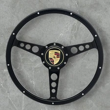 15" Wood Steering Wheel for 1969-76 Porsche 914 Onyx