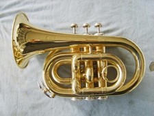 Pocket Trumpet Brass Material Musical Instrument