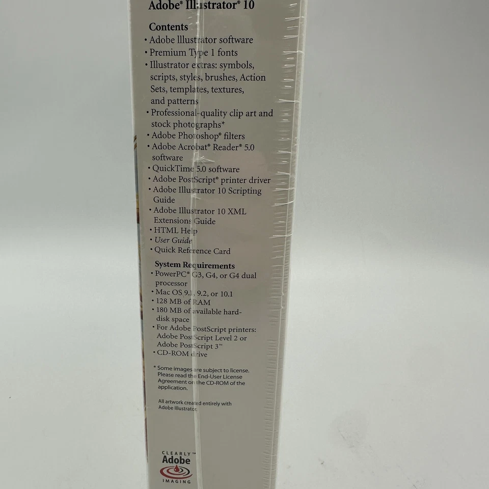 NIB Adobe Illustrator 10 Upgrade For App Mac  Macintosh 16001213 - New Sealed - Image 4 of 4