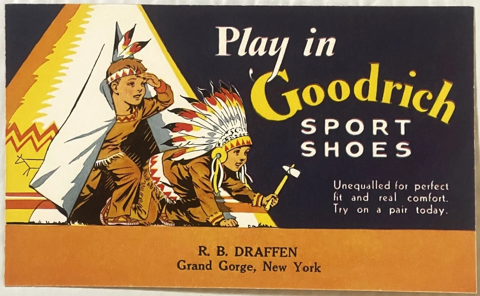 Rare Antique 1920s BF Goodrich Sport Shoes Advertising Display, Grand Gorge, NY - Image 2 of 4