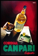 8682.Decoration Poster print.Home Room wall art design.Campari Italian decor