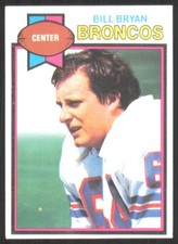 1979 Topps Cream Colored Back Bill Bryan Rookie Denver Broncos #363