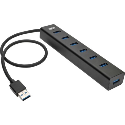Tripp Lite 7-Port USB-A 3.2 Gen 1 Aluminum Housing Mini Hub U360-007-AL-INT