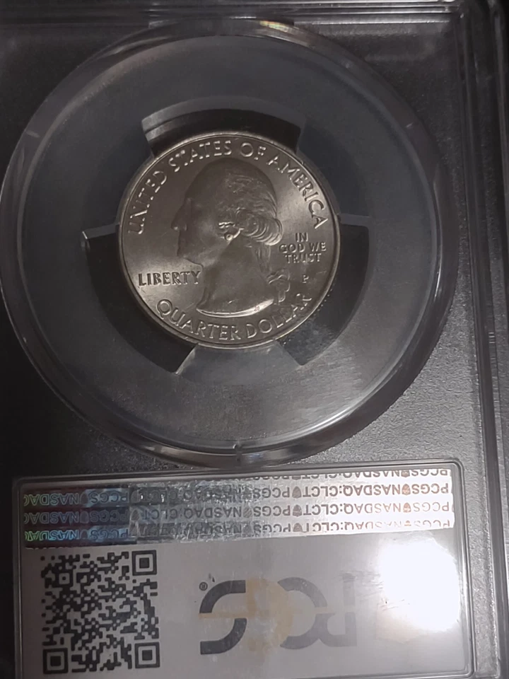 Earring Error - 2019 P Lowell Washington Quarter 25c - Die Chip - Image 2 of 4