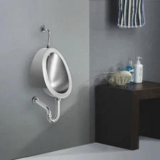 Intelligent Sensor Flush Public Toilet Automatic Wall Mounted Bathroom Urinal US