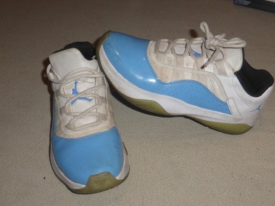 JORDAN 11 XI CMFT LOW SHOES CZ0907-114 SIZE 7Y YOUTH WHITE UNC UNIVERSITY BLUE  