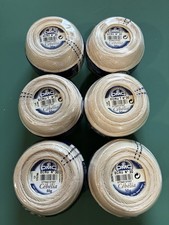 DMC 100 Cotton Crochet Cotton. Ecru Color. 6 Spools