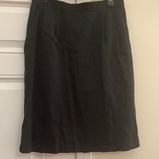 SAG HARBOR straight solid black skirt size 14