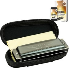 Mundharmonika inkl. Soft Case und Pflegetuch ...