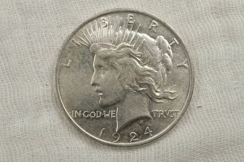 NobleSpirit Choice BU 1924 Peace Silver Dollar Nice Color