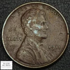1911 S Lincoln Wheat Copper Cent 1C - Corrosion