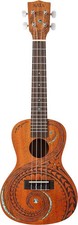 Kala Voyage Series Legacy Mahogany Concert Ukulele - Natural Satin with Wave and