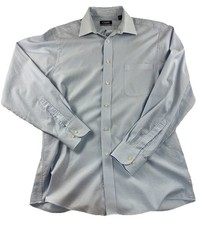 CHAPS COMFORT STRETCH WRINKLE FREE REGULAR FIT DRESS SHIRT MENS SIZE 16 34/35