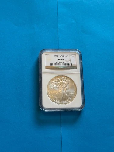 2009 AMERICAN SILVER EAGLE NGC MS69 US MINT