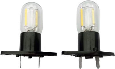 QLEE Led Filament Light 1.5w Z187 Microwave Bulb 125v 20w Equivalent Black 
