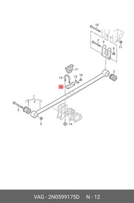 2N0-599-175-D Blattfeder-Verbindungsplatte 2N0599175D OEM