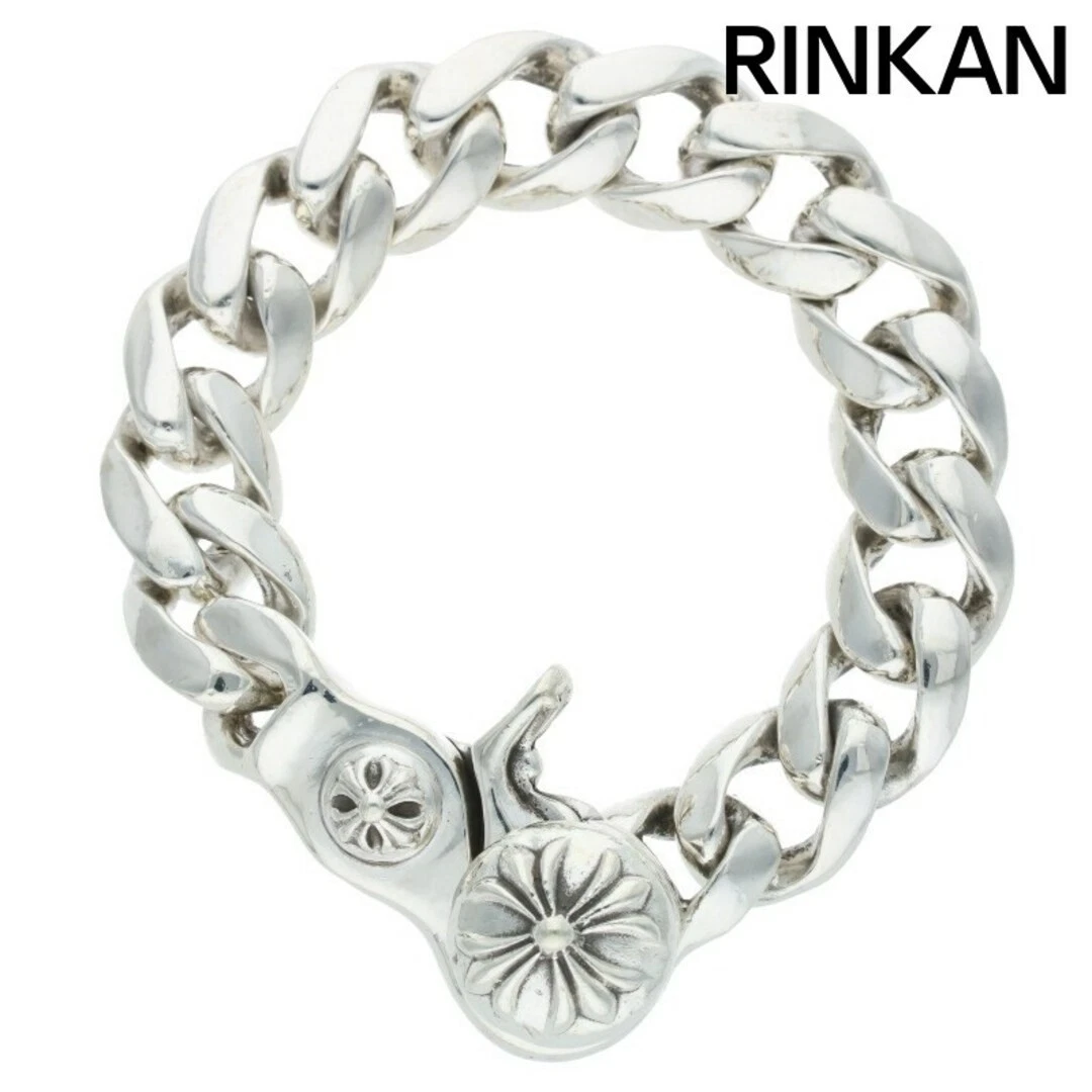 CHROME HEARTS Bracciale Uomo Cromo Cuori CLSC CHN LNK Classico Link Clip Argento 13LINK U