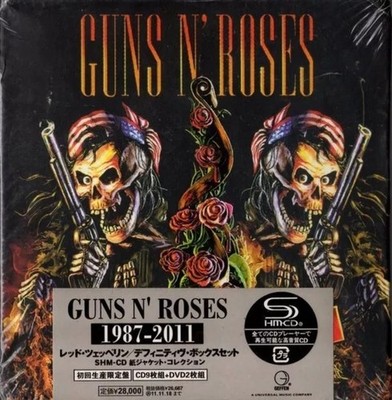 Guns and Roses CD Box Set 1987-2011 Geffen Records 9 CD 2 DVD Sealed 