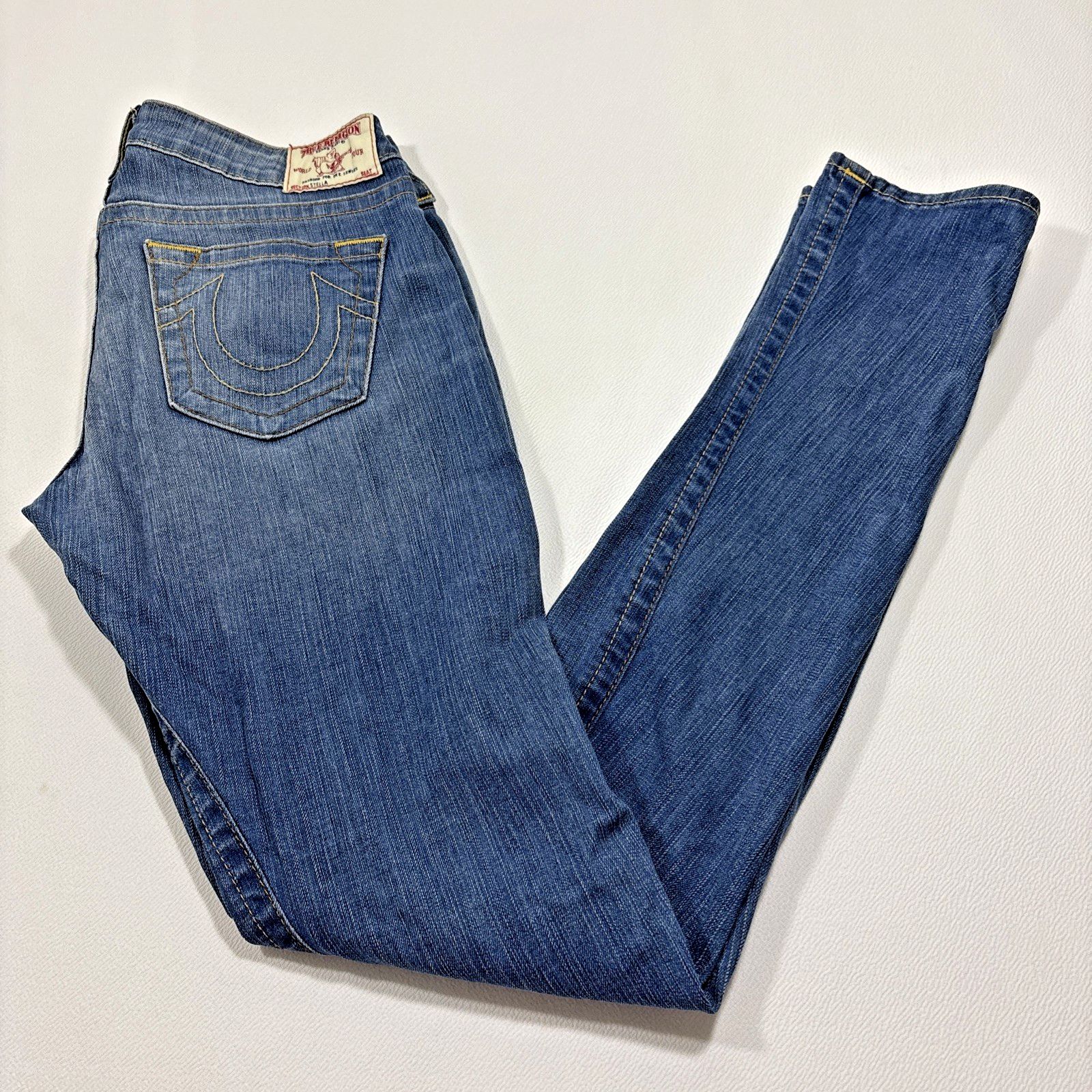 True Religion Stella Jeans Women’s 30 Vintage Original Skinny Denim Blue Y2K