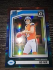 2024 Panini Donruss - Rookie Bo Nix #369 Optic Preview Red & Green Prizm (RC)