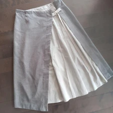 Paras Palace Toka Wrap Long Wool Cotton Skirt Size 3 Used