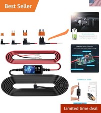 Universal Dash Cam Hardwire Kit - Mini USB, 12V-24V Compatibility, Easy Install