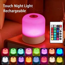 TOUCH SENSOR NIGHT LIGHT LED BEDSIDE DESK TABLE LAMP DIMMABLE USB RECHARGEABLE