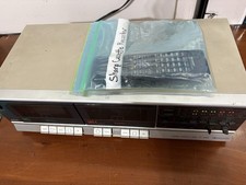 Vintage SHARP Stereo Cassette Deck Model RT-W600 S silver With remote Records