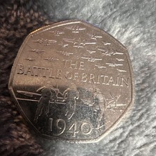 2015 75th Anniversary Battle of Britain 50p Fifty Pence Coin