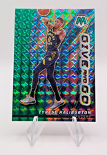 2022-23 Panini Mosaic Give and Go Green Mosaic Prizm Tyrese Haliburton #13