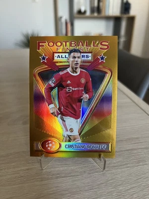 2021-2022 TOPPS FINEST CRISTIANO RONALDO JUMBO GOLD REFRACTOR /50 - Photo 1/4