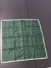 Vintage Green 17.5x17.5 Pocket Square Silk Men's Handkerchief