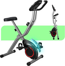 Lightweight 33LB Foldable Exercise Bike for Small Apartments, Stationary Bikes f