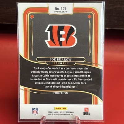2024 Panini Select - Premier Level Joe Burrow #127 Zebra Prizm | eBay